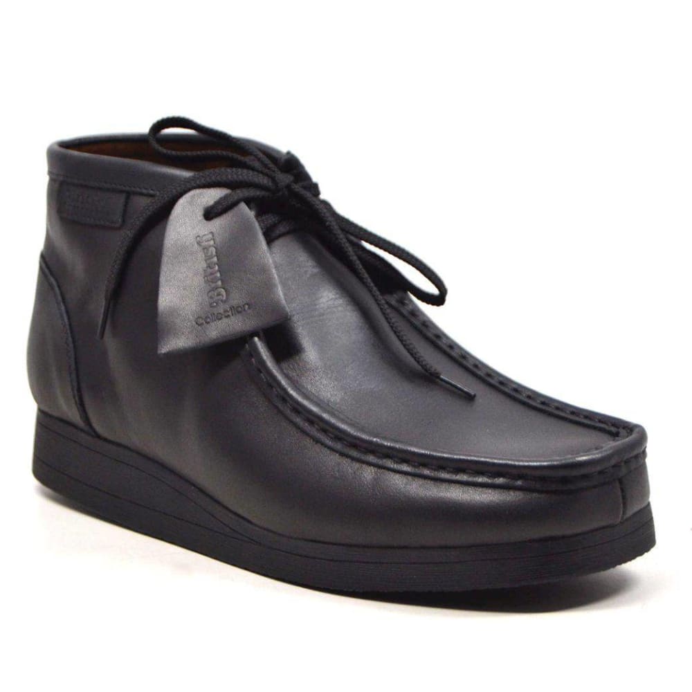 BritiSh Walkers New Castle – Black Leather Men’s Chukka Boot | Sleek Classic For Modern City Style Shoes by British Walkers – Don't Panic Shoes