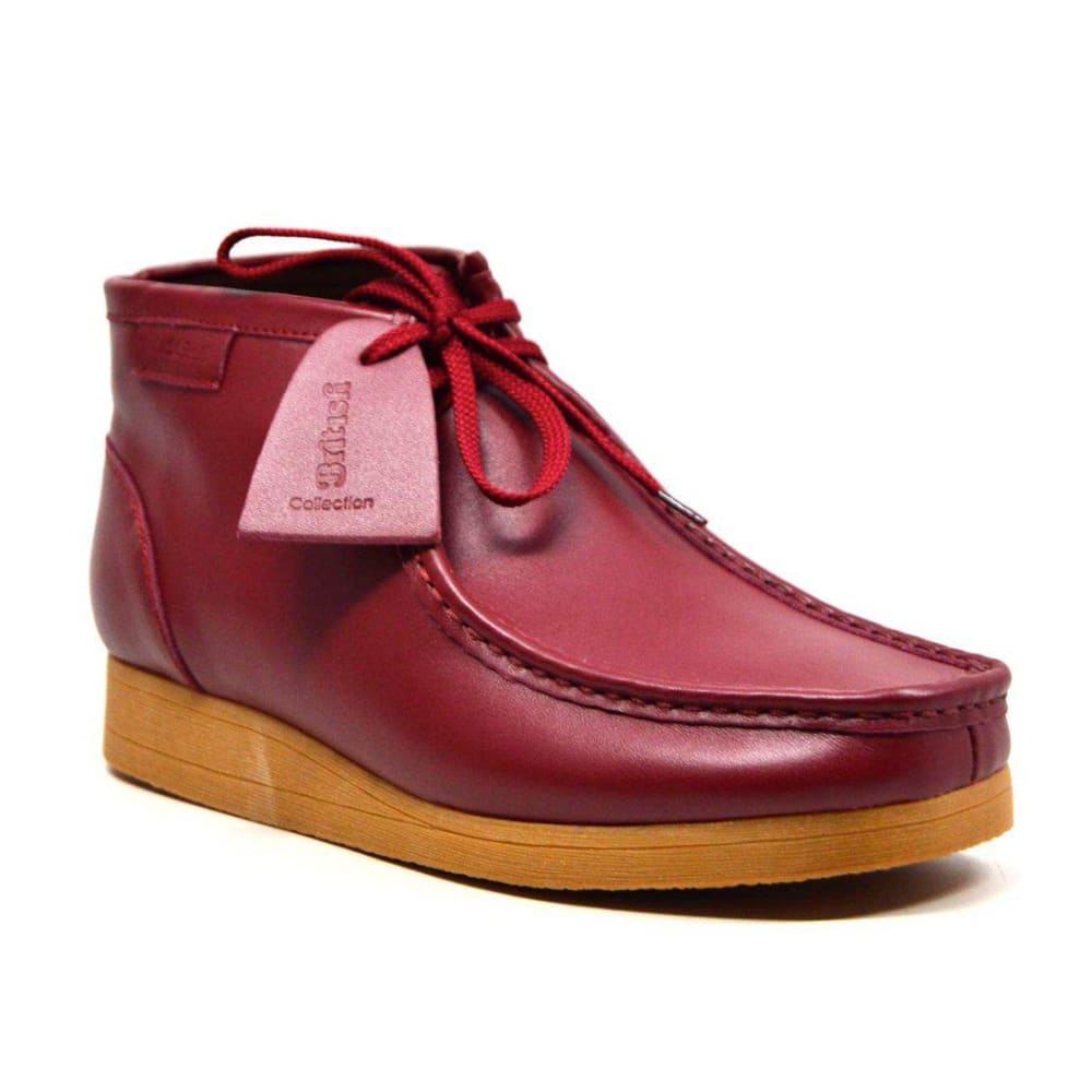 BritiSh Walkers New Castle – Bordeaux Burgundy Leather Men’s Chukka Boot | Handcrafted Deep - Tone Luxury Shoes by British Walkers – Don't Panic Shoes