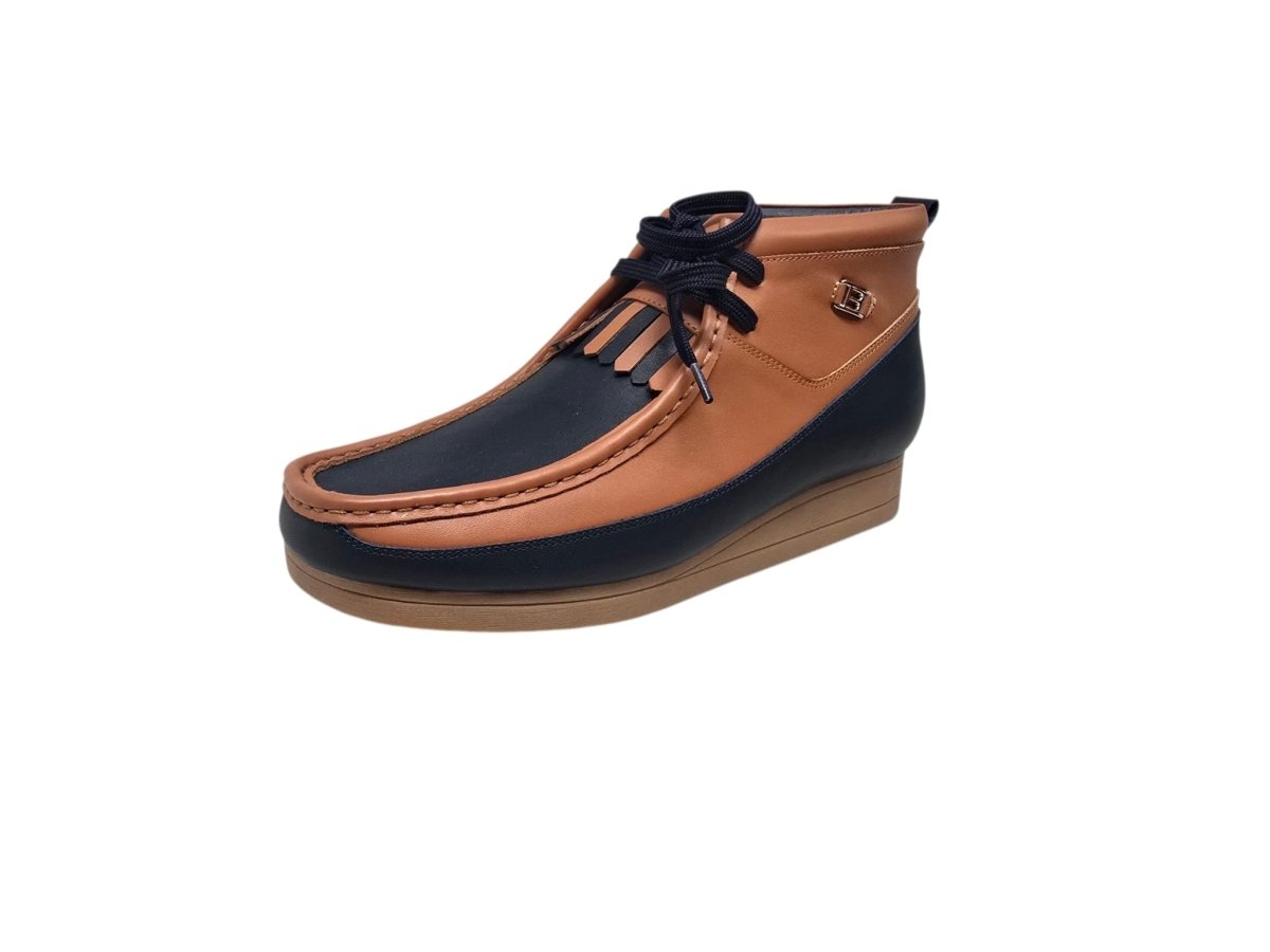 BritiSh Walkers New Castle – French Lambskin Men’s Moc - Toe Ankle Boot | Premium Heritage Craft With Soft Luxe Comfort Three Quarters by British Walkers – Don't Panic Shoes