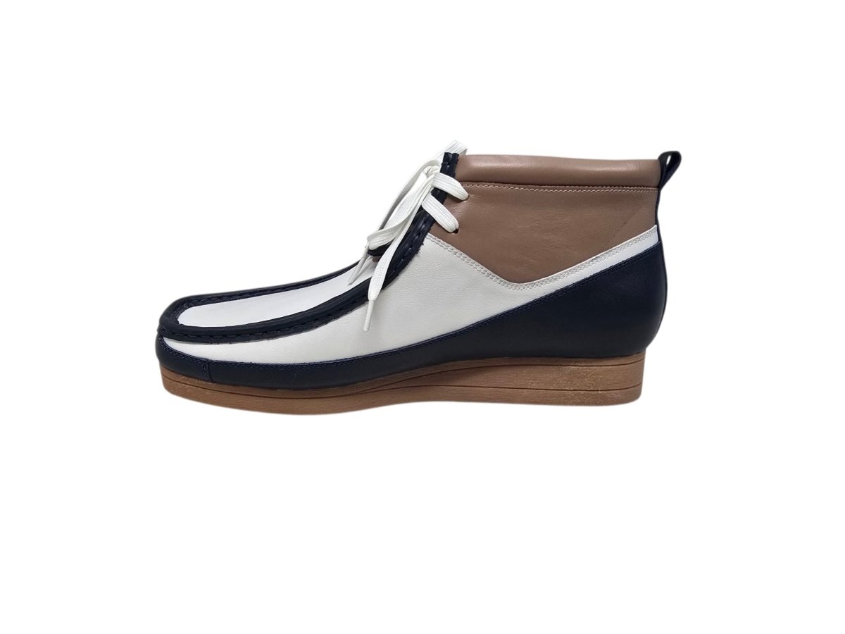 BritiSh Walkers New Castle – French Lambskin Men’s Moc - Toe Ankle Boot | Premium Heritage Craft With Soft Luxe Comfort Three Quarters by British Walkers – Don't Panic Shoes