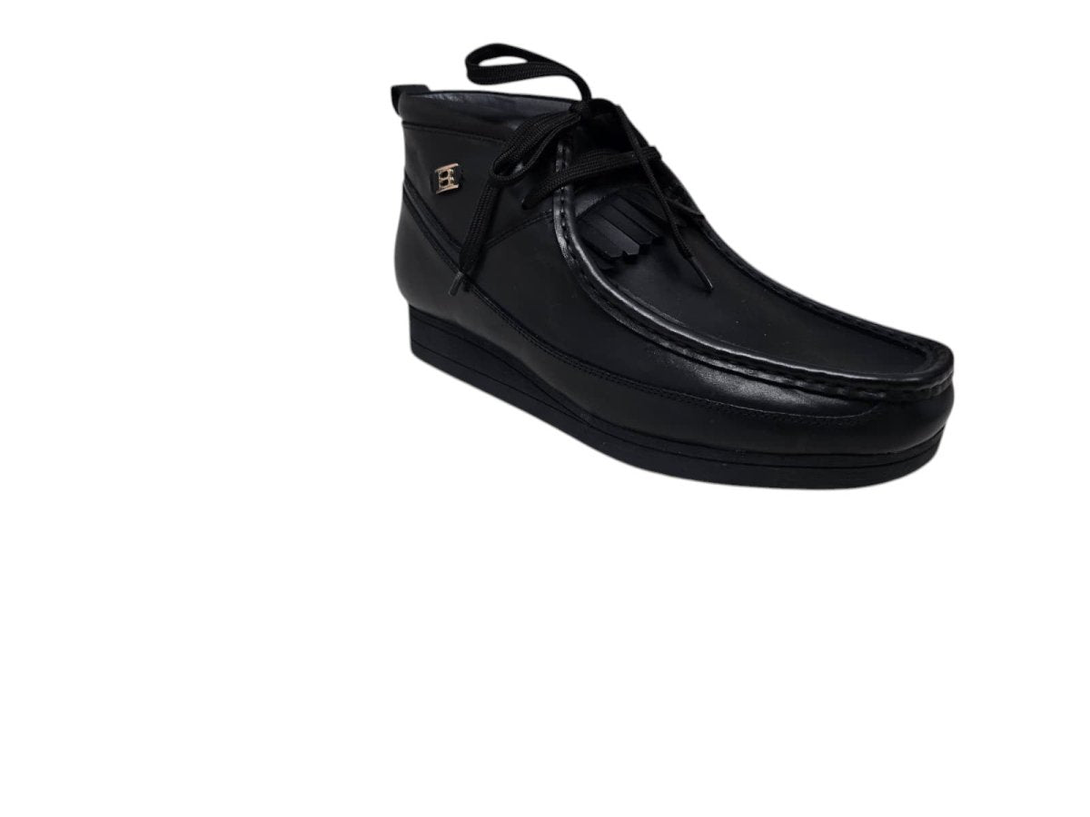 BritiSh Walkers New Castle – French Lambskin Men’s Moc - Toe Ankle Boot | Premium Heritage Craft With Soft Luxe Comfort Three Quarters by British Walkers – Don't Panic Shoes