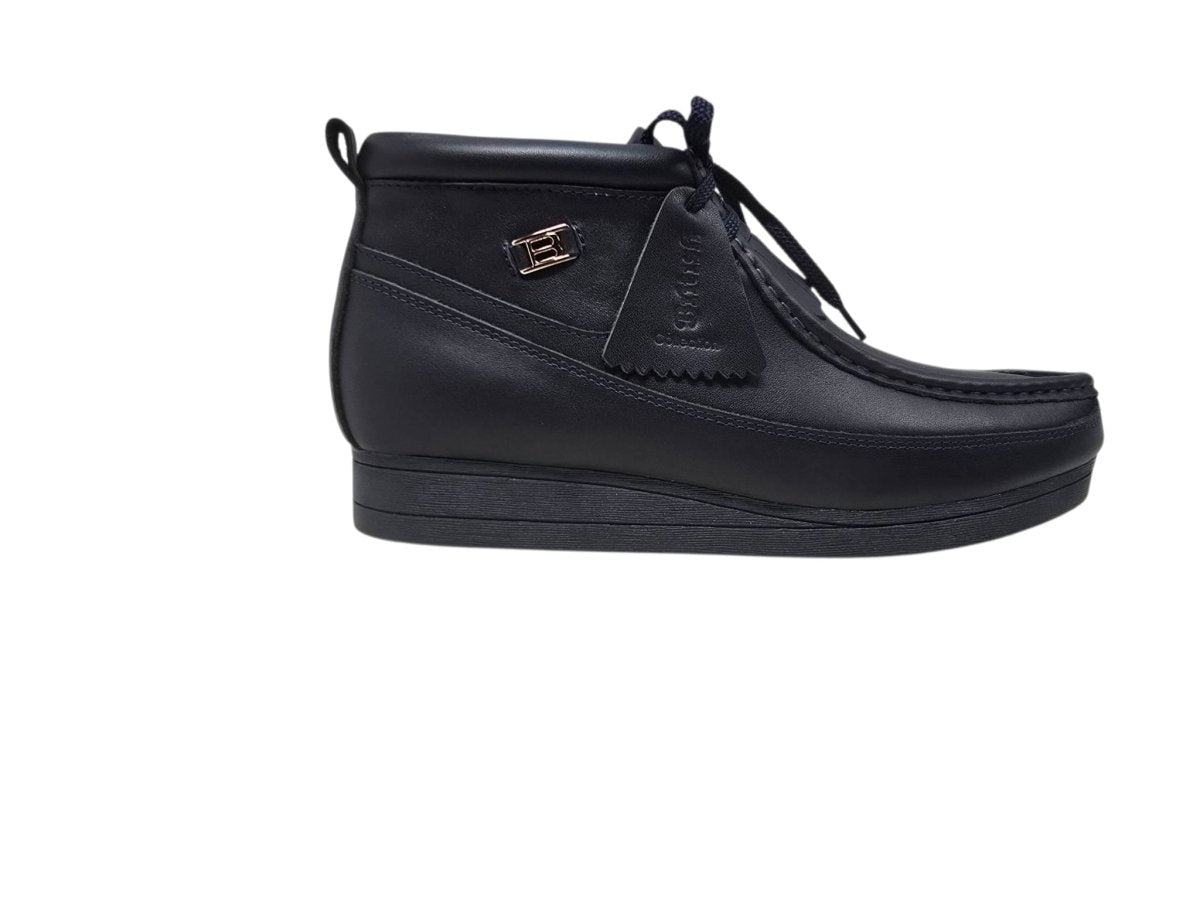 BritiSh Walkers New Castle – French Lambskin Men’s Moc - Toe Ankle Boot | Premium Heritage Craft With Soft Luxe Comfort Three Quarters by British Walkers – Don't Panic Shoes