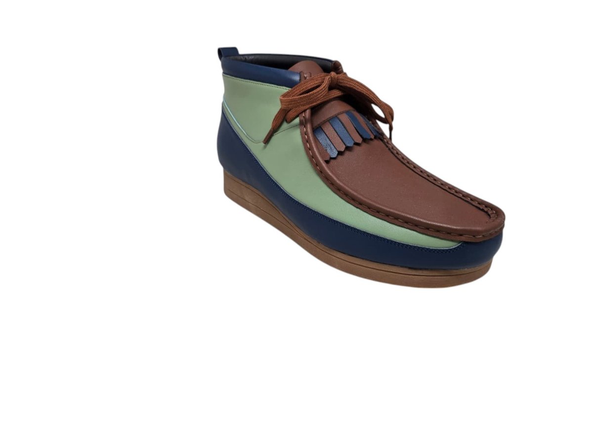 BritiSh Walkers New Castle – French Lambskin Men’s Moc - Toe Ankle Boot | Premium Heritage Craft With Soft Luxe Comfort Three Quarters by British Walkers – Don't Panic Shoes