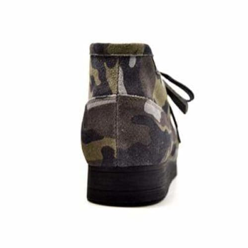 BritiSh Walkers New Castle – Green Camo Suede Men’s Chukka Boot | Urban Tactical Craft With Bold Modern Style Shoes by British Walkers – Don't Panic Shoes