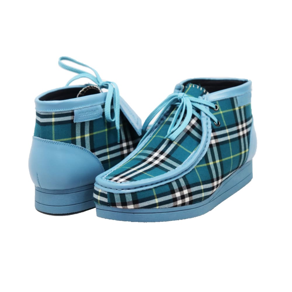 BritiSh Walkers New Castle – Multicolor Plaid Men’s Chukka Boot | Distinctive Pattern Craft With Modern Heritage Style Shoes by British Walkers – Don't Panic Shoes