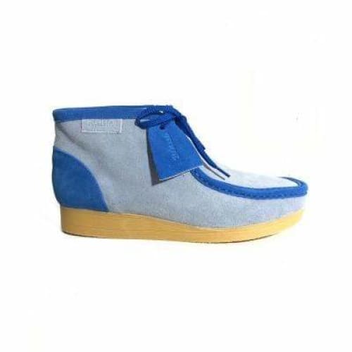BritiSh Walkers New Castle – Powder Blue Suede Men’s Chukka Boot | Retro - Inspired Craft With Modern Luxe Appeal Shoes by British Walkers – Don't Panic Shoes