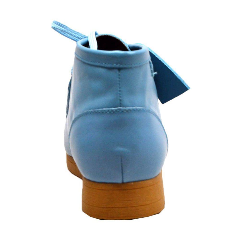 BritiSh Walkers New Castle – Sky Blue Leather Men’s Chukka Boot | Handcrafted Modern Luxury Shoes by British Walkers – Don't Panic Shoes