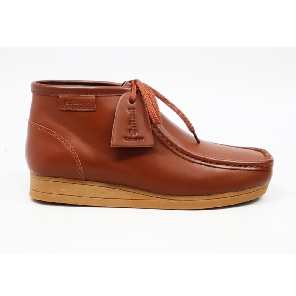 BritiSh Walkers New Castle – Tan Brown Leather Men’s Chukka Boot | Handcrafted Classic Luxury Shoes by British Walkers – Don't Panic Shoes