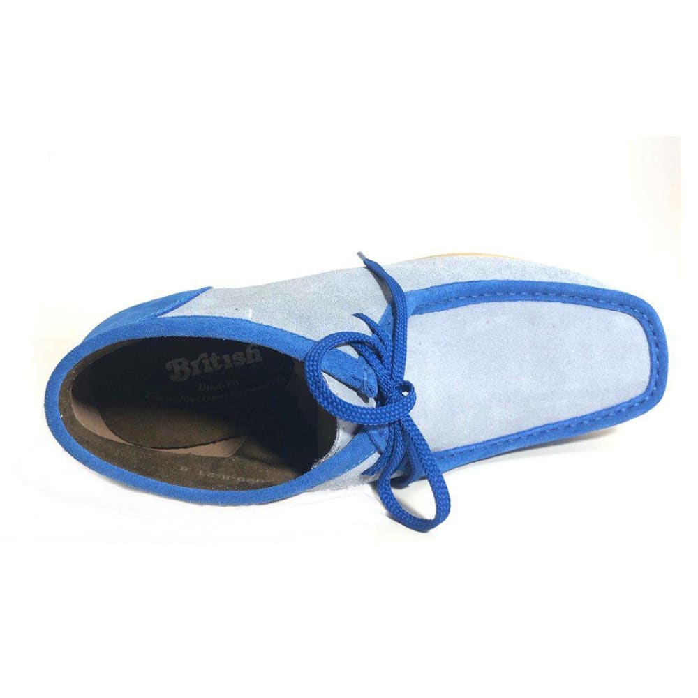 British Walkers New Castle Men's Two-Tone Suede Chukka Boot in Burgundy / Beige