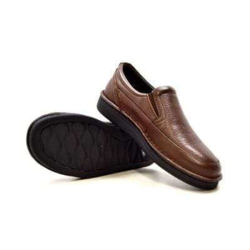 British Walkers Nottingham Men's Brown Leather Casual Slip On Shoes Shoes by British Walkers – Don't Panic Shoes