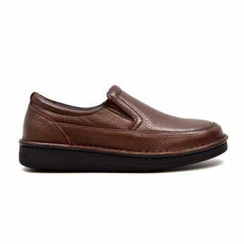 British Walkers Nottingham Men's Brown Leather Casual Slip On Shoes Shoes by British Walkers – Don't Panic Shoes
