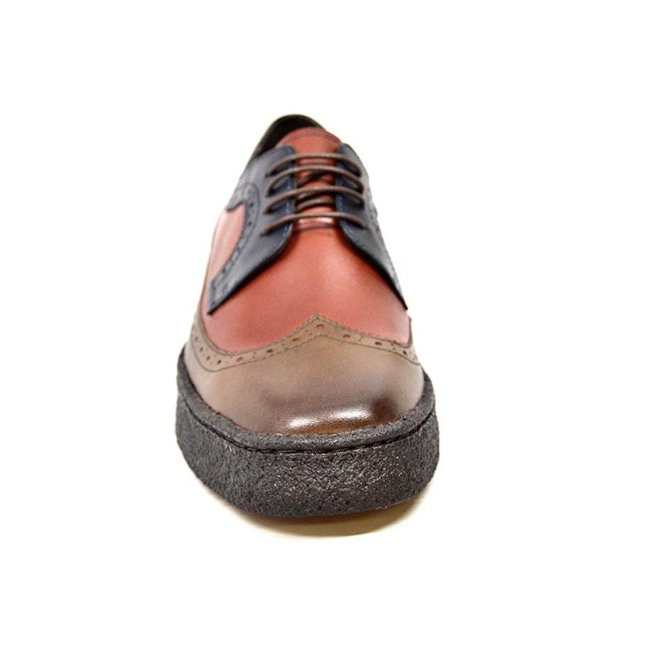 British Walkers Original Playboy Low Top Men's Three Tone Leather Wingtip Oxfords Shoes by British Walkers – Don't Panic Shoes