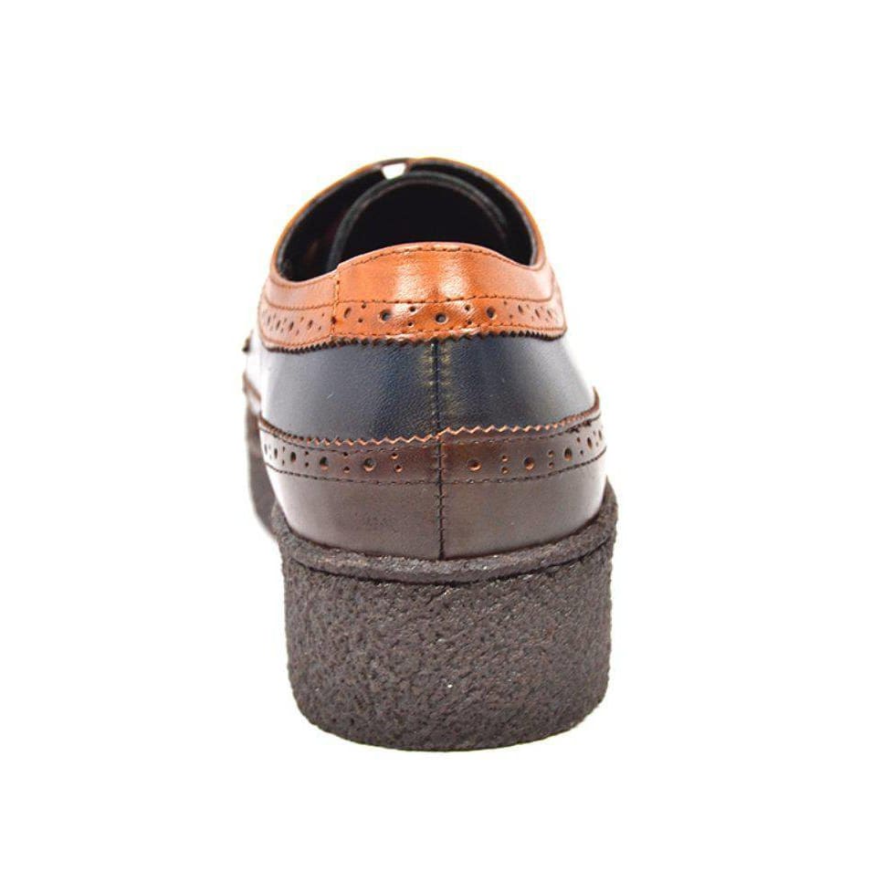 British Walkers Original Playboy Low Top Men's Three Tone Leather Wingtip Oxfords Shoes by British Walkers – Don't Panic Shoes