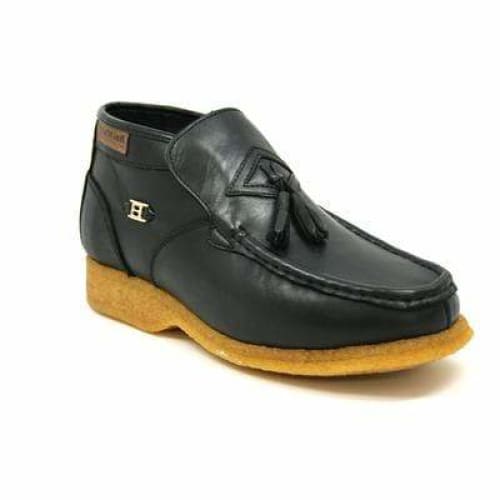British Walkers Palace Men's Black Leather Slip On Chukka Boots Shoes by British Walkers – Don't Panic Shoes