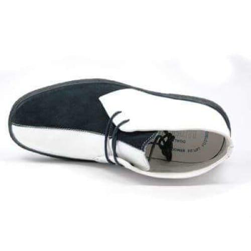 British Walkers Playboy Classic Men's Black And White Leather Chukka Boots Shoes by British Walkers – Don't Panic Shoes