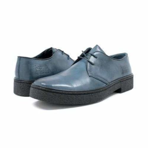 British Walkers Playboy Classic Men's Navy Blue Leather Low Cut Oxfords Shoes by British Walkers – Don't Panic Shoes