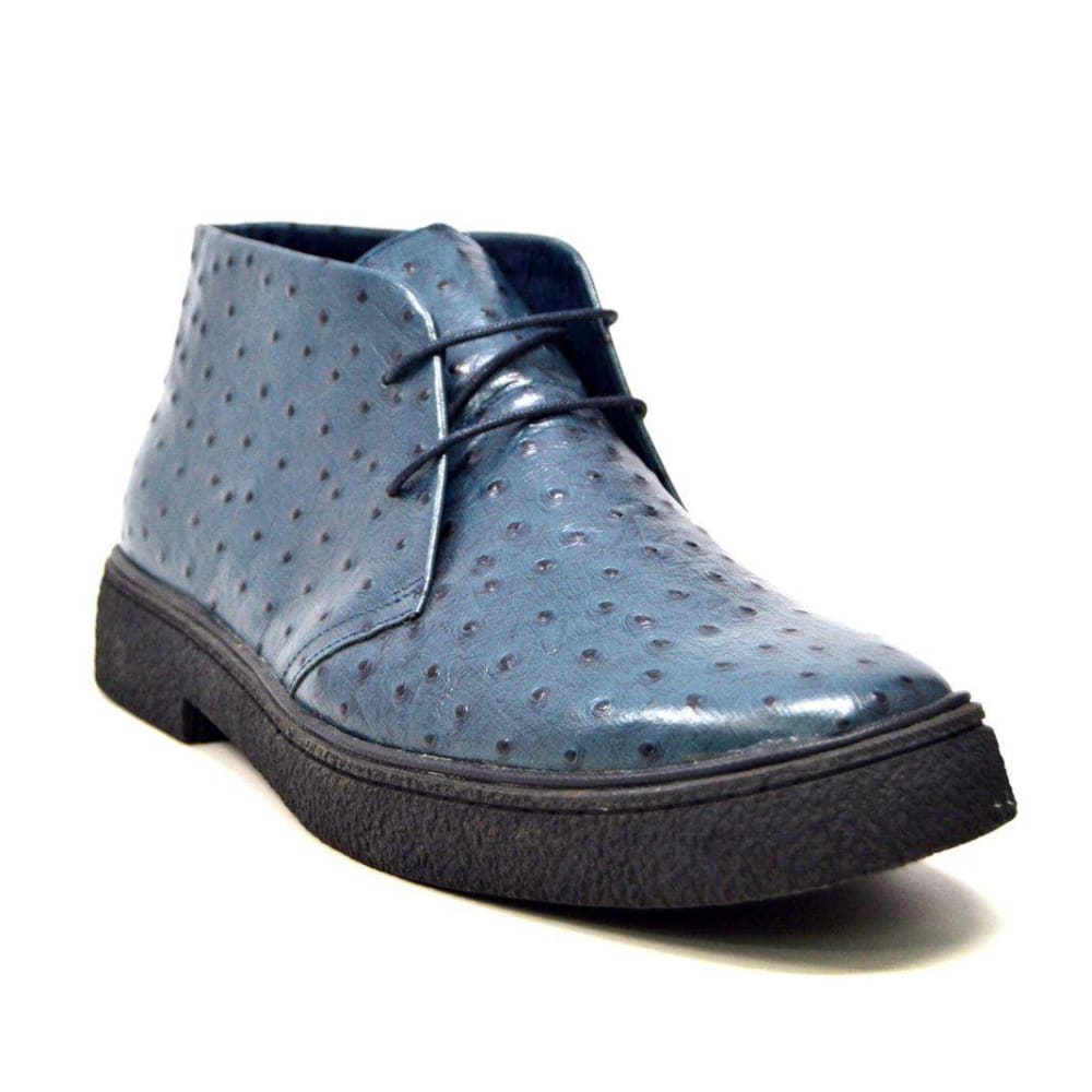 BritiSh Walkers Playboy Classic – Ostrich Leather Men’s Limited Edition Chukka Boot | Exotic Heritage Craft With Premium Luxe Detail Shoes by British Walkers – Don't Panic Shoes