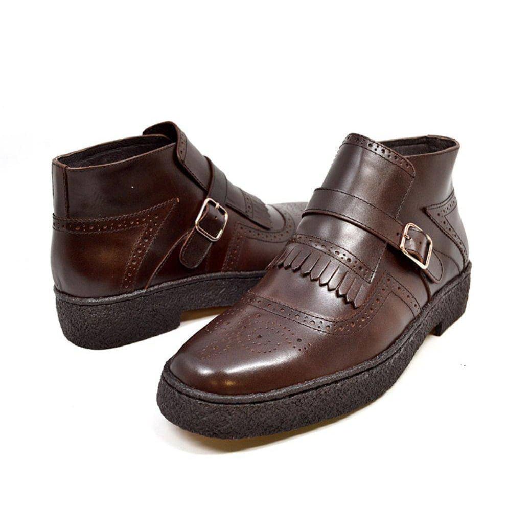 British Walkers Playboy Manhattan Wingtips Men's Leather High Tops Chukka Boots Shoes by British Walkers – Don't Panic Shoes