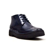 Thumbnail for British Walkers Playboy Men’s Navy Leather Wingtip Tpr