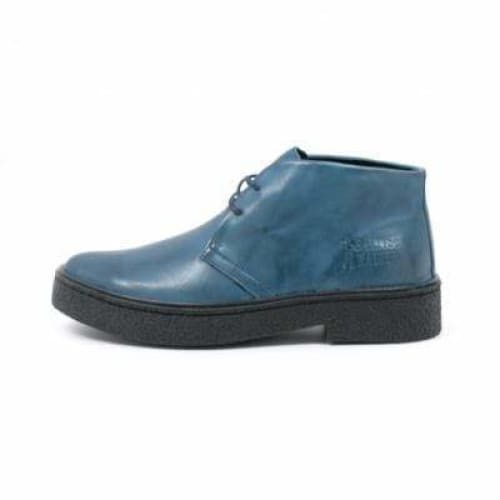 British Walkers Playboy Men’s Steel Blue Leather Ankle Boots