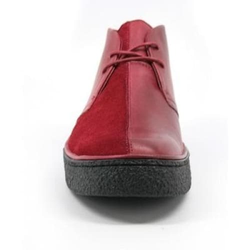 British Walkers Playboy Men's Wine Red Leather And Suede Split Toe Chukka Boots Shoes by British Walkers – Don't Panic Shoes