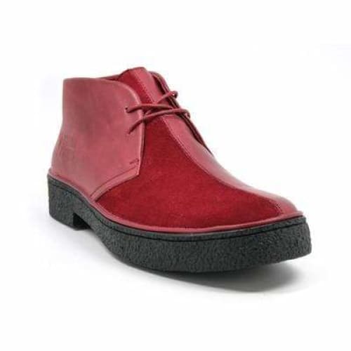 British Walkers Playboy Men's Wine Red Leather And Suede Split Toe Chukka Boots Shoes by British Walkers – Don't Panic Shoes
