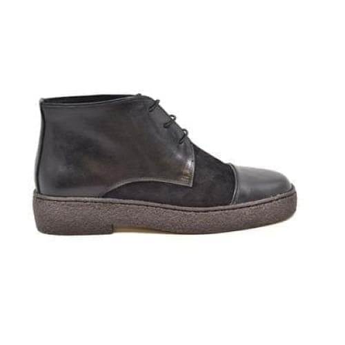 British Walkers Playboy Moc Toe Men's Black Leather And Suede Chukka Boots Shoes by British Walkers – Don't Panic Shoes