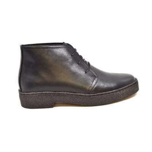 BritiSh Walkers Playboy Original – Black Leather Men’s High - Top Chukka Boot | Premium Heritage Craft With Sleek Modern Style Shoes by British Walkers – Don't Panic Shoes