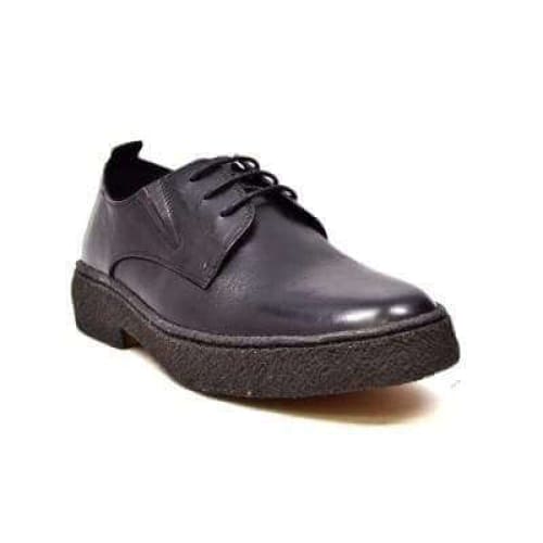 BritiSh Walkers Playboy Original – Black Leather Men’s Low - Top Crepe Oxford | Heritage Craft With Sleek Modern Detail Shoes by British Walkers – Don't Panic Shoes