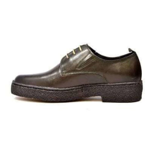 British Walkers Playboy Original Low Top Men's Olive Green Leather Crepe Sole Oxfords Shoes by British Walkers – Don't Panic Shoes