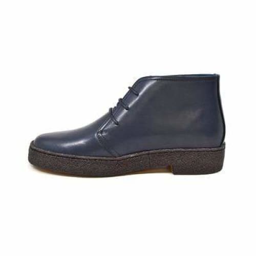 BritiSh Walkers Playboy Original – Navy Leather Men’s High - Top Chukka Boot | Premium Heritage Craft With Modern Luxe Style Shoes by British Walkers – Don't Panic Shoes