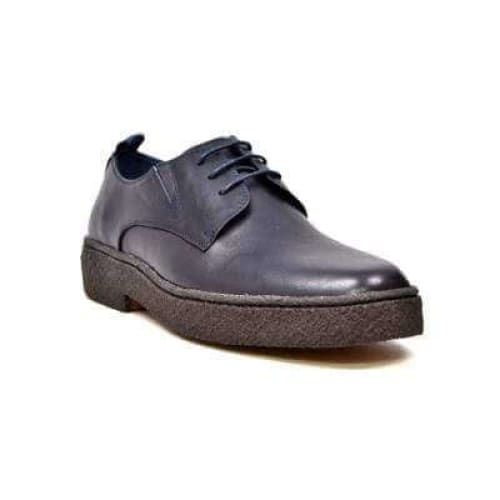 BritiSh Walkers Playboy Original – Navy Leather Men’s Low - Top Oxford | Crepe - Sole Heritage Craft With Modern Clean Style Shoes by British Walkers – Don't Panic Shoes