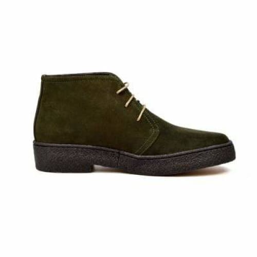 BritiSh Walkers Playboy Original – Olive Suede Men’s Chukka Boot | Soft - Tone Heritage Craft With Modern Refined Style Shoes by British Walkers – Don't Panic Shoes