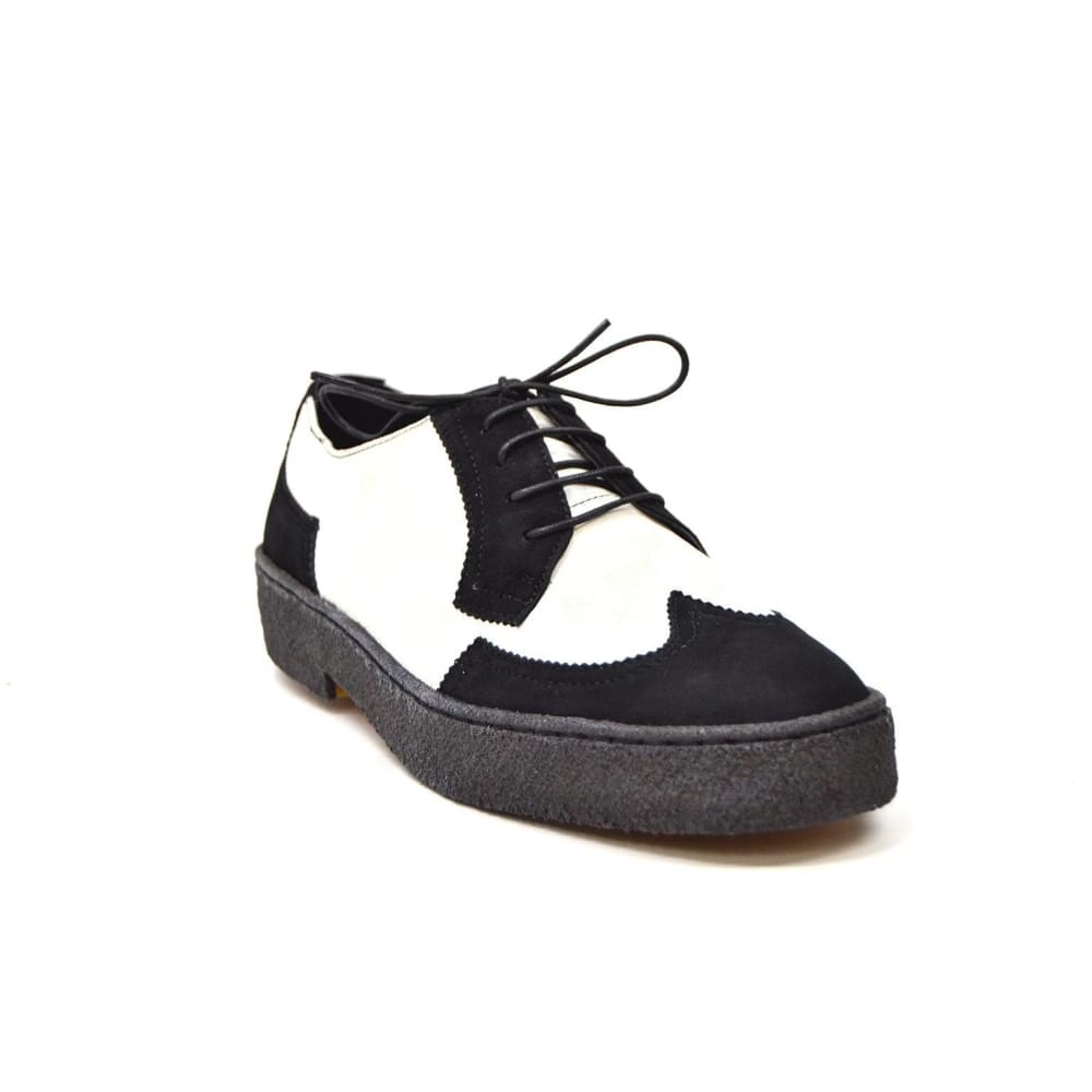 BritiSh Walkers Playboy Original – Suede Men’s Low - Top Wingtip Oxford | Crepe - Sole Heritage Craft With Vintage ’80s Swagger Shoes by British Walkers – Don't Panic Shoes