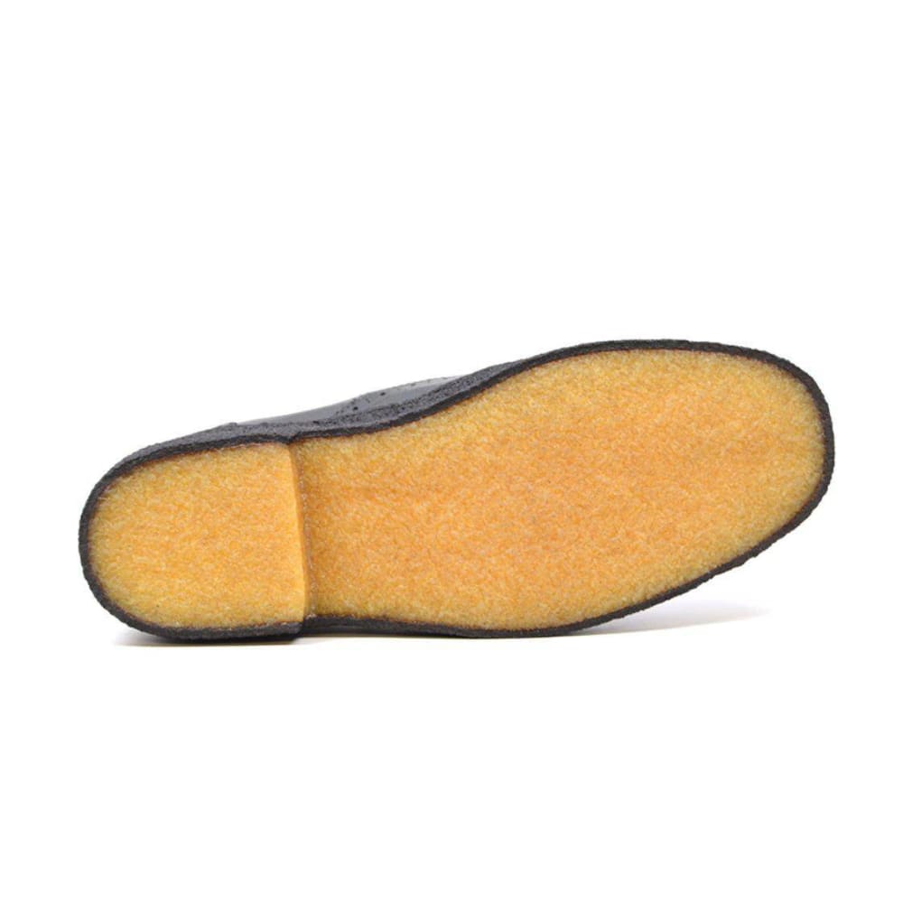 British Walkers Playboy Original Wingtips Men's Gray And Black Leather Custom Made Low Cut Oxfords Shoes by British Walkers – Don't Panic Shoes