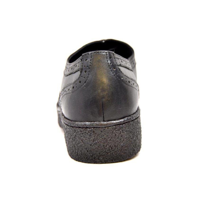 British Walkers Playboy Original Wingtips Men's Gray And Black Leather Custom Made Low Cut Oxfords Shoes by British Walkers – Don't Panic Shoes