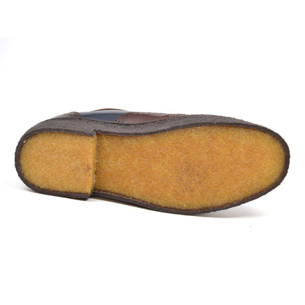 British Walkers Playboy Original Wingtips Men's Navy And Brown Leather Oxfords Chukka Boots Shoes by British Walkers – Don't Panic Shoes