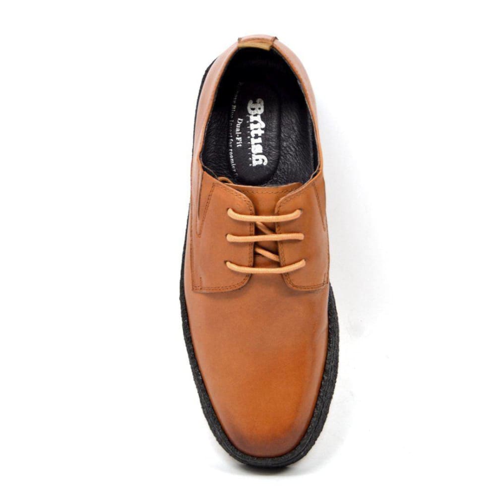 BritiSh Walkers Playboy Originals – Leather Men’s Low - Top Crepe Oxford | Heritage Comfort Craft With Clean Modern Style Shoes by British Walkers – Don't Panic Shoes