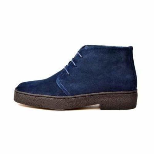 BritiSh Walkers Playboy Originals – Navy Suede Men’s Chukka Boot | Classic Heritage Craft With Clean Modern Style Shoes by British Walkers – Don't Panic Shoes