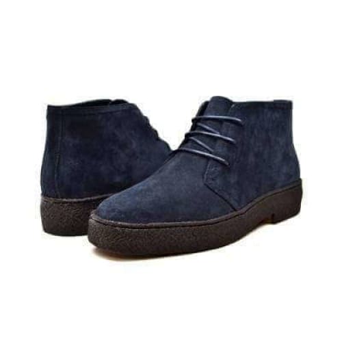 BritiSh Walkers Playboy Originals – Navy Suede Men’s Chukka Boot | Classic Heritage Craft With Clean Modern Style Shoes by British Walkers – Don't Panic Shoes