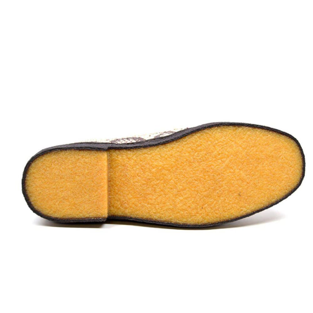 British Walkers Playboy Originals Wingtip Men's Brown Leather And Snake Skin Low Cut Oxfords Shoes by British Walkers – Don't Panic Shoes