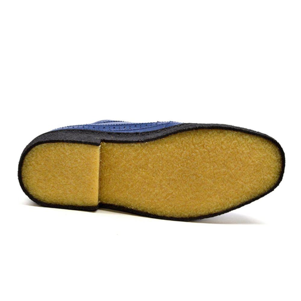 British Walkers Playboy Originals Wingtips Men's Cobalt Blue Leather Low Cut Oxfords Shoes by British Walkers – Don't Panic Shoes