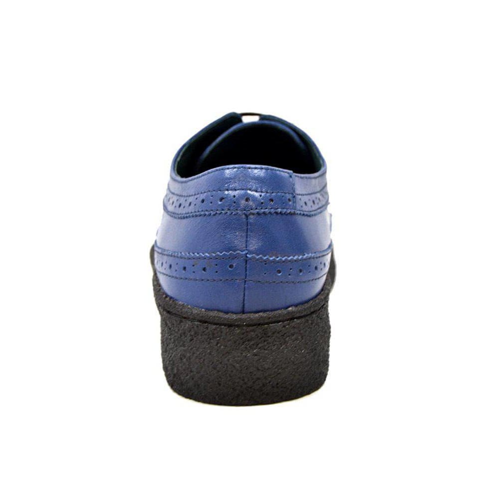 British Walkers Playboy Originals Wingtips Men's Cobalt Blue Leather Low Cut Oxfords Shoes by British Walkers – Don't Panic Shoes
