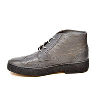 Thumbnail for British Walkers Playboy Wingtip Men’s Ostrich Leather Boots