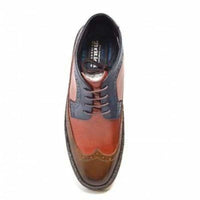 Thumbnail for British Walkers Playboy Wingtip Men’s Three Tone Olive Combo