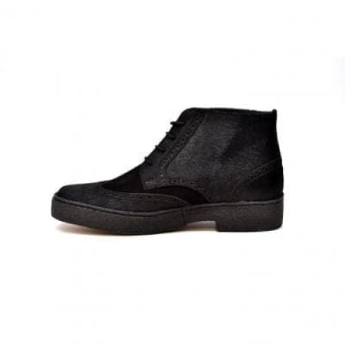 British Walkers Playboy Wingtip Men's Two Tone Black Leather And Suede Chukka Boots Shoes by British Walkers – Don't Panic Shoes