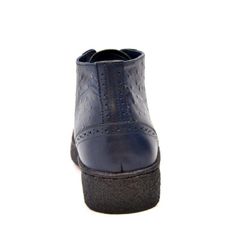 BritiSh Walkers Playboy Wingtip – Ostrich Leather Men’s Limited Edition Chukka Boot | Exotic Heritage Craft With Premium Luxe Detail Shoes by British Walkers – Don't Panic Shoes