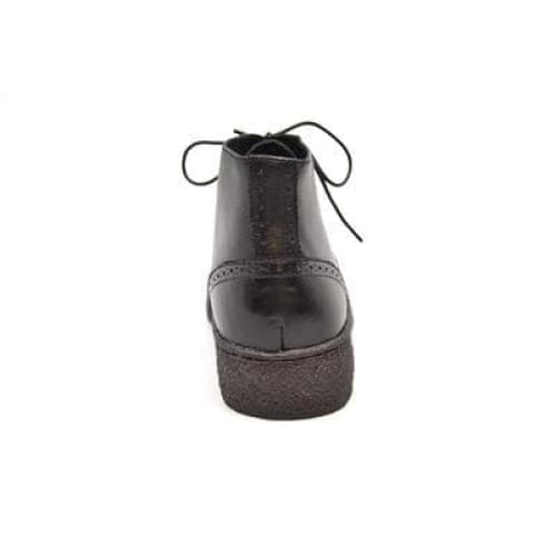 British Walkers Playboy Wingtips Custom Made Men's Premium Black Leather High Top Boots Chukka Boots Shoes by British Walkers – Don't Panic Shoes