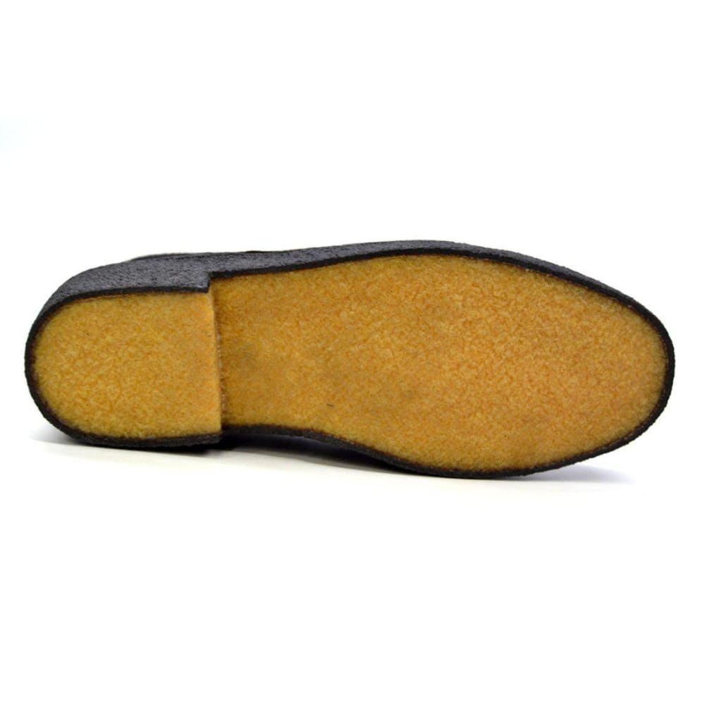 British Walkers Playboy Wingtips Limited Men's Two Tone Black Leather And Pony Skin High Top Boots Chukka Boots Shoes by British Walkers – Don't Panic Shoes