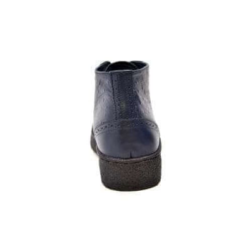 British Walkers Playboy Wingtips Men's Navy Blue Ostrich Leather High Top Boots Chukka Boots Shoes by British Walkers – Don't Panic Shoes